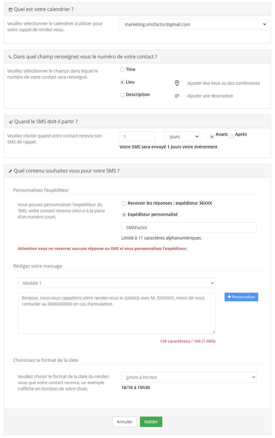 Tutoriel : Comment envoyer des rappels de rendez-vous par SMS