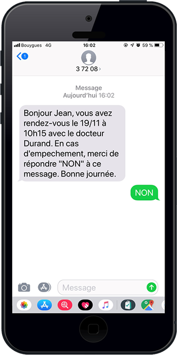 Découvrez quel type de rappel par sms envoyer à vos patients/clients