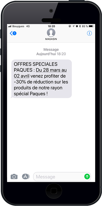 Faites la promotion du rayon chocolat de votre grande surface grâce au sms marketing