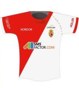 Maillot realisé pour l'équipe de foot feminin ASMFF Monaco avec le logo SMSFactor