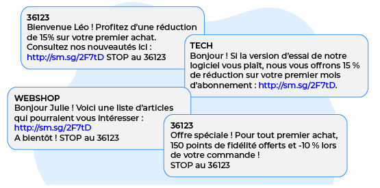 exemples de sms ppromotionnels