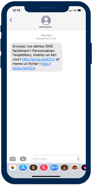 exemple d'alerte SMS
