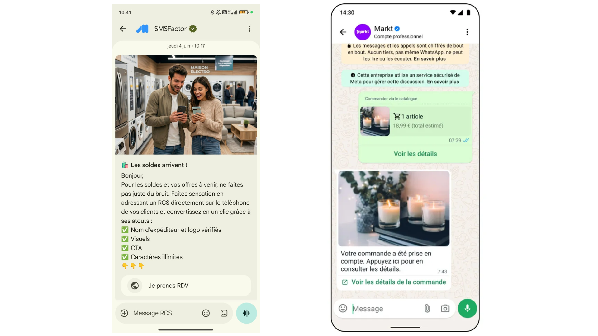 Les différences entre le RCS et WhatsApp