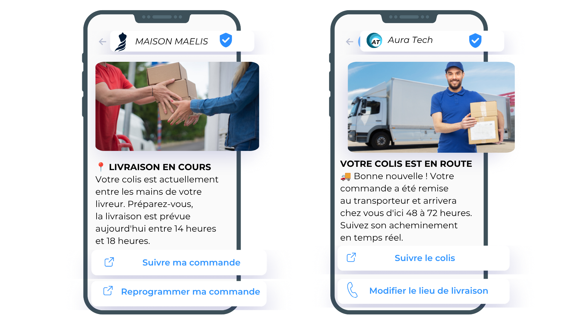 Permettez à vos clients de reprogrammer leur livraison avec le suivi de commande par RCS.