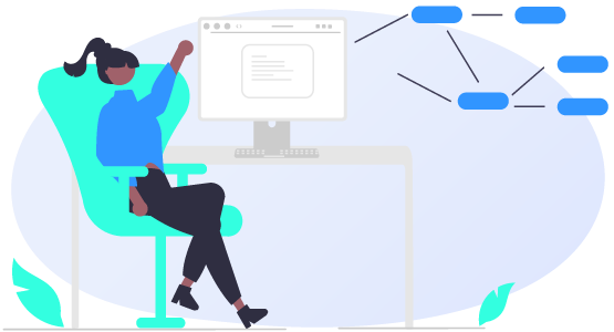 une personne utilisant un logiciel